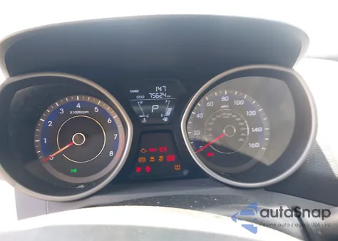 2013 Hyundai Elantra Gls из США, поврежденный, VIN KMHDH4AE2DU930231